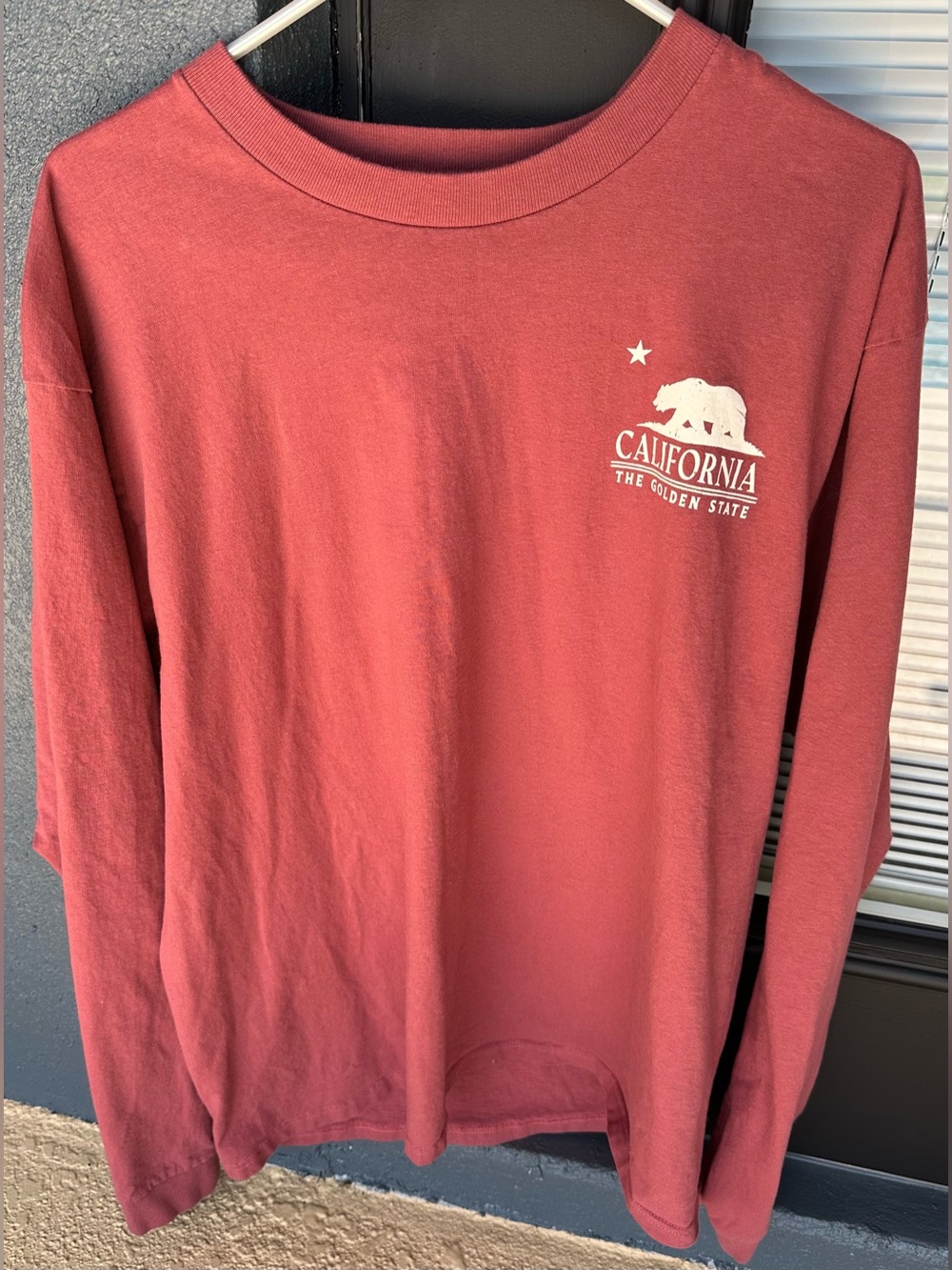 California Bear The Golden State Prairie Mountain LS Shirt Size L in VGC